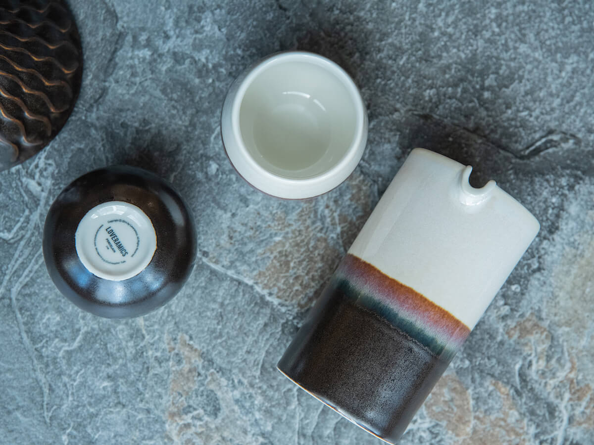 Loveramics | Ensemble-cadeau pichet et tasses de dégustation artisanaux (édition limitée)