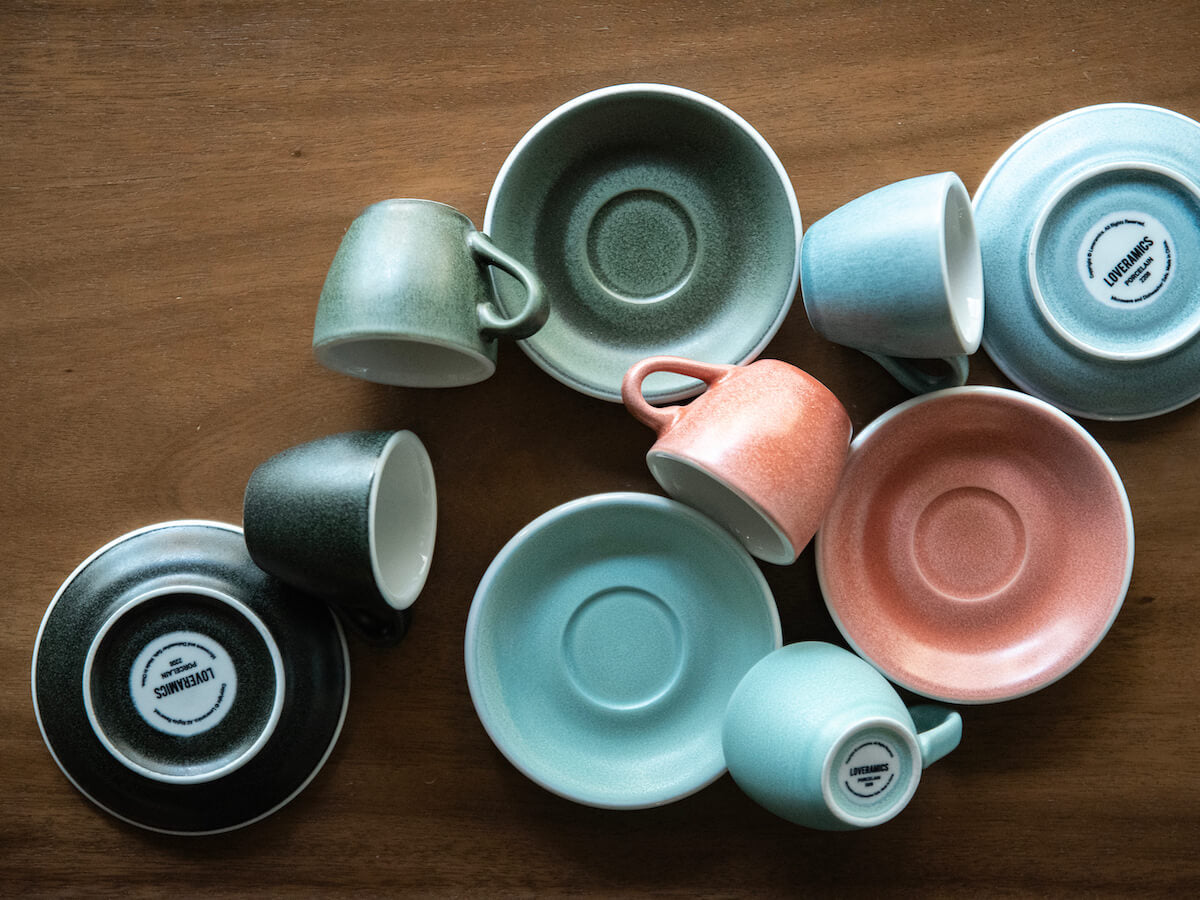 Loveramics | Egg tasse & soucoupe à espresso de 80ml - Couleurs Minérales