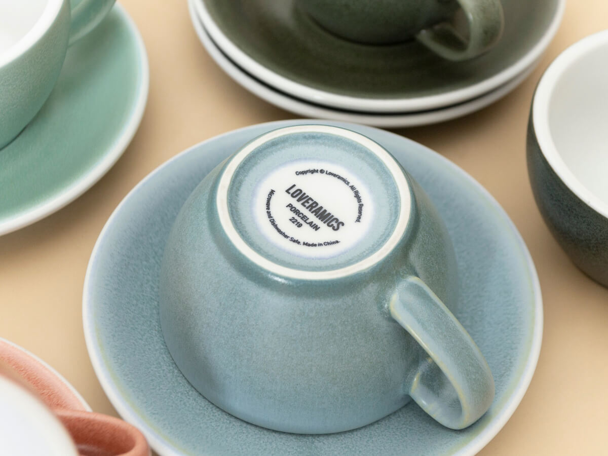 Loveramics | Egg tasse & soucoupe à cappuccino de 200ml - Couleurs Minérales